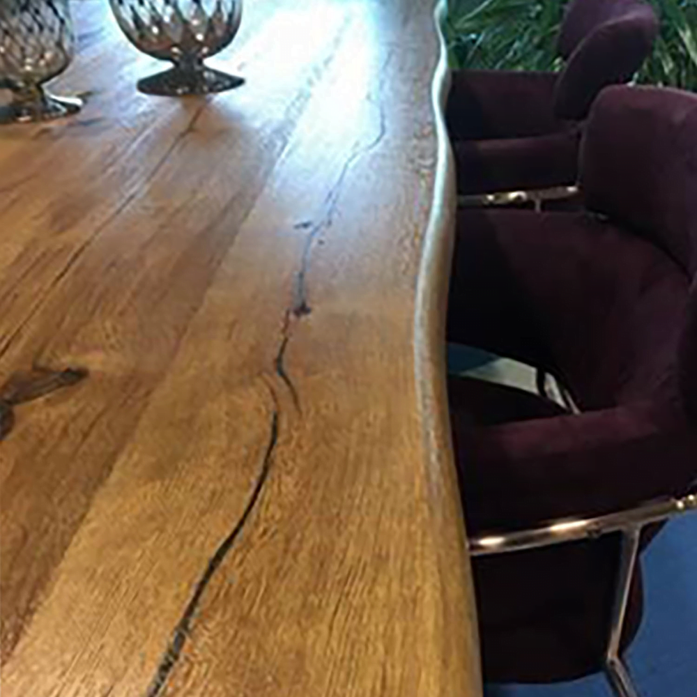 Ruokailuryhmä ROTTERDAM pöytä + 6 tuolia, puuta/metallia, viilutettu, harmaa