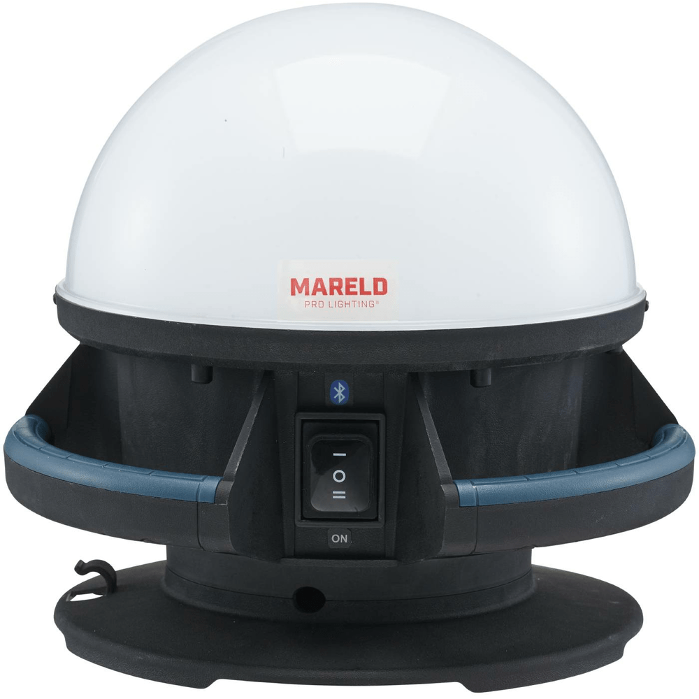 Mareld Shine 4500RE Akkutyövalaisin apilla, ladattava IP65, musta/petrooli