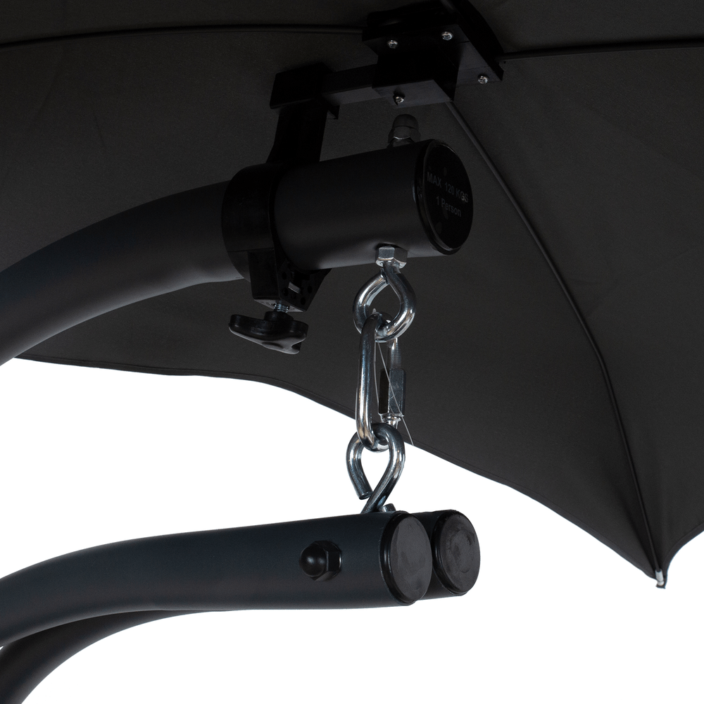 Riipputuoli DREAM aurinkovarjolla, textilinea, harmaa