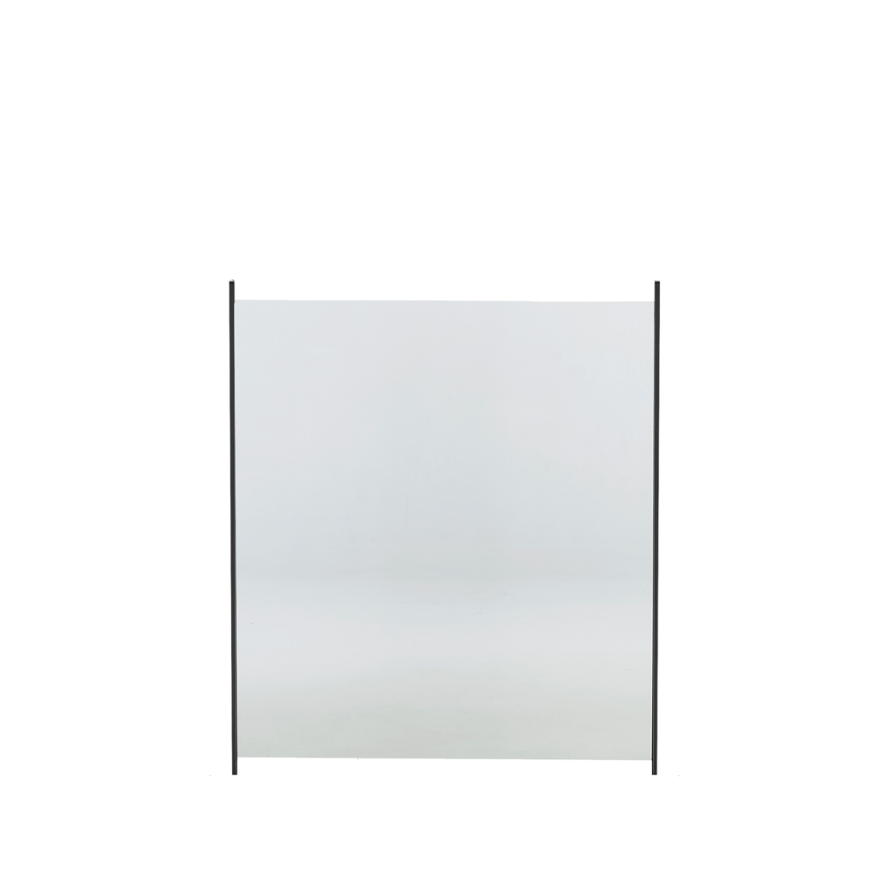 HORTUS Lasipaneeli alumiinitolpille, 100 x 90 cm, kirkas lasi
