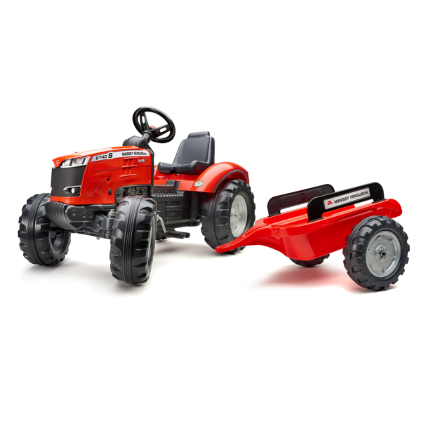 Traktori peräkärryllä FALK Massey Ferguson