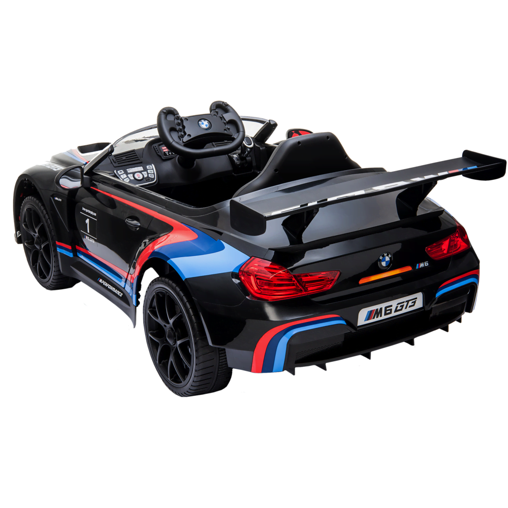 Sähköauto BMW M6GT3 12V, musta NORDIC PLAY Speed