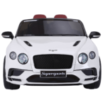 Sähköauto Bentley 2 hengelle, 2x6V, valkoinen, EVA renkailla, NORDIC PLAY Speed