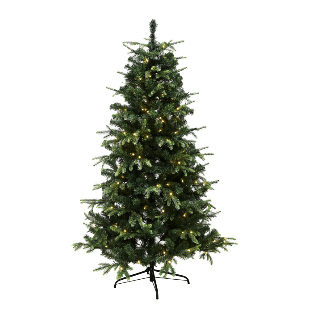 Joulukuusi PE/PVC "VIGA", Luokka A, 140x96 cm valoilla NORDIC WINTER