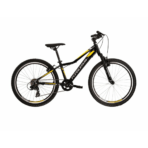Kross Hexagon JR 1.0 24" nuorten maastopyörä musta keltainen