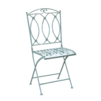 Bistro-setti MINT pöytä + 2 tuolia, takorautarunko, kokoontaitettava, vihreä