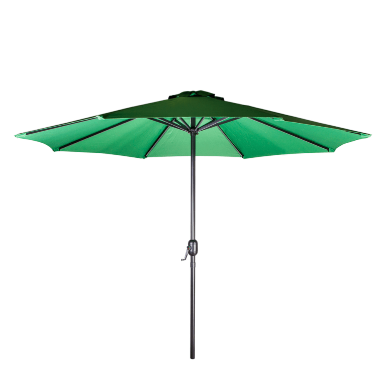 Aurinkovarjo BAHAMA H2.7m polyesteria, alujalat, kammella, vihreä/musta