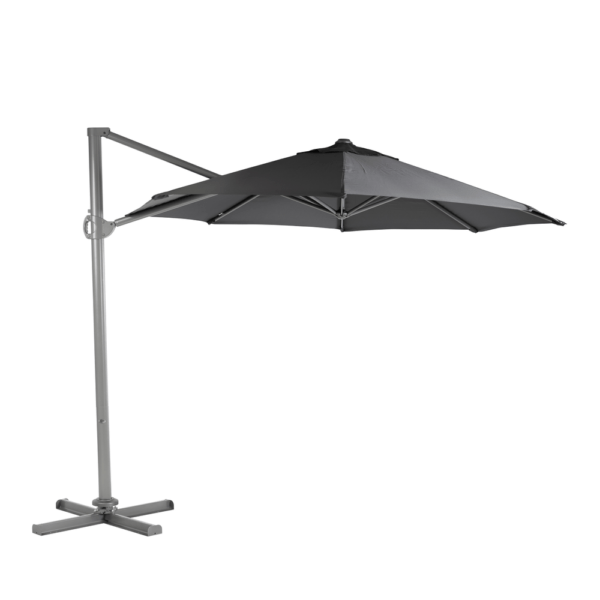 Aurinkovarjo ROMA 3m, alurunko, tummanharmaa
