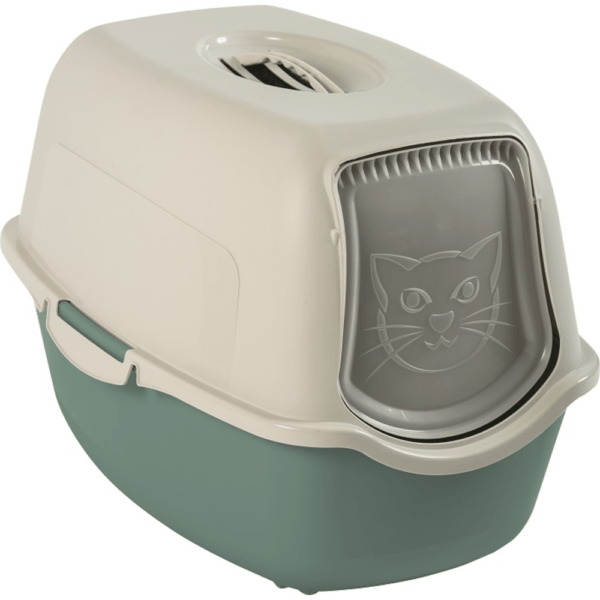 MyPet Bailey kissanhiekkalaatikko/kissanvessa kannella ja luukulla vihreä/hiekka