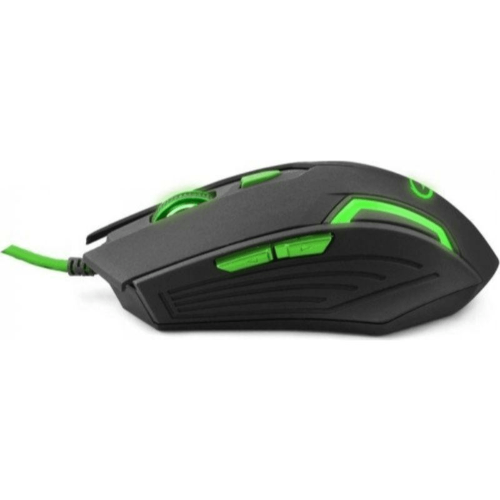 MX205 Fighter Gaming Mouse Esperanza musta vihreä Pelihiiri