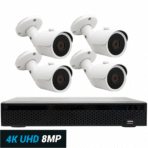 Valvontakamerapaketti T-cam DVR 8004 4K
