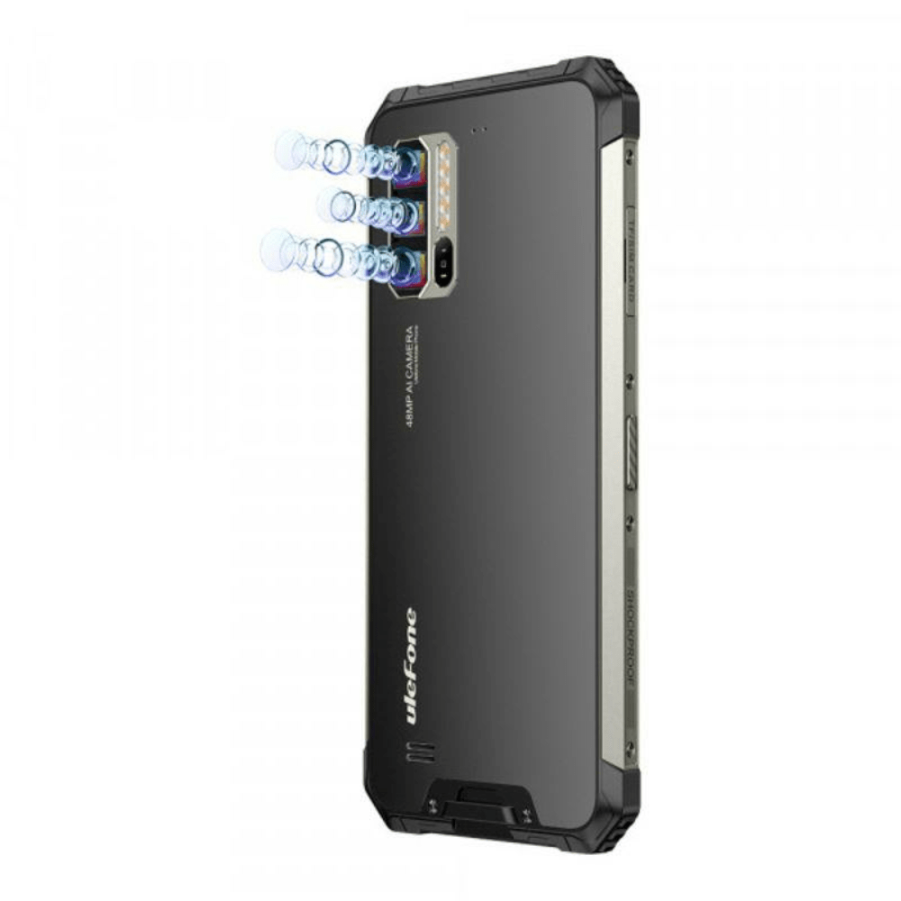 Ulefone Armor 7, 8 GB+128GB Iskunkestävä älypuhelin, musta