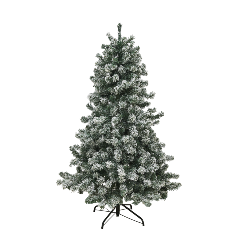 Joulukuusi PVC FROST lumipeitteellä, Luokka B+, 180X118 cm valoilla NORDIC WINTER