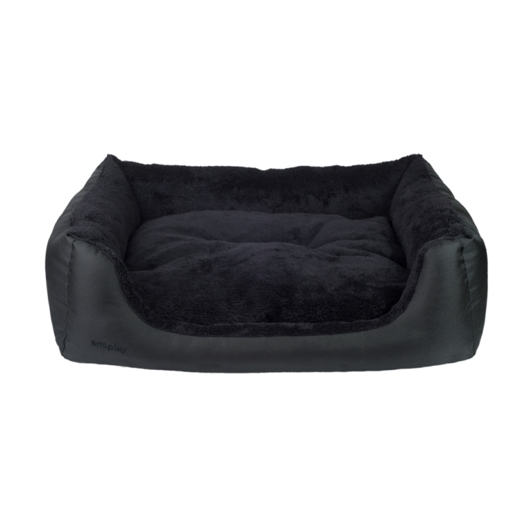 Amiplay Aspen XXL-koiranpeti sohva musta 114x90x25cm
