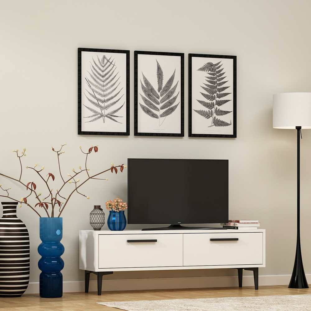 Chic Home Niklas TV-taso 120x29,6x45 cm, valkoinen