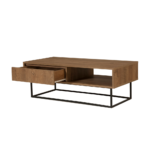 Chic Home Danni sohvapöytä 120x60xK43 cm, ruskea/musta