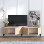 Chic Home Norma TV-taso 180 cm, beige/musta