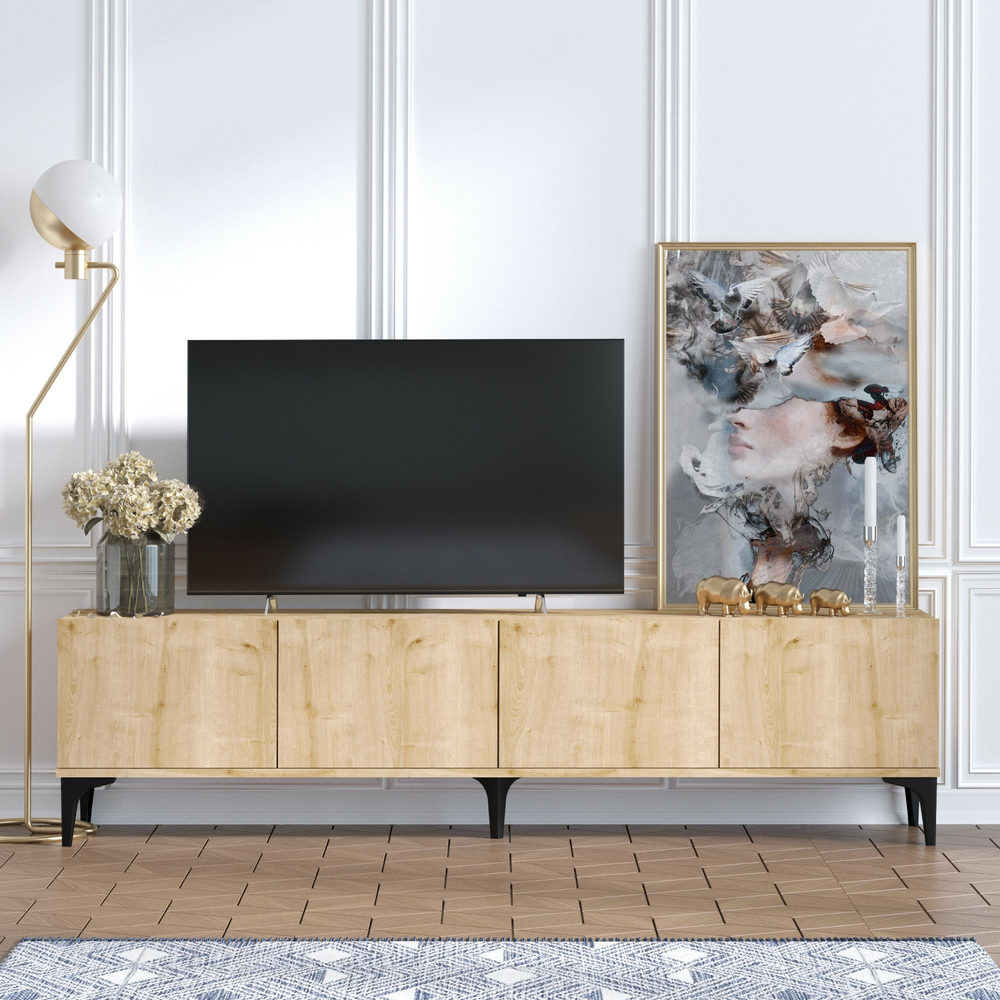 Chic Home Norma TV-taso 180 cm, beige/musta