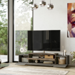Chic Home Vilho TV-taso 160 cm, harmaa/ruskea