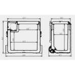 Frezzer Pro 62L 12/24V 230V matkajääkaappipakastin