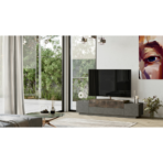 Chic Home Vilho TV-taso 160 cm, harmaa/ruskea