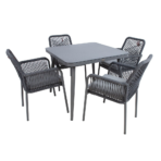 Garden furniture set HELA table and 4 chairs