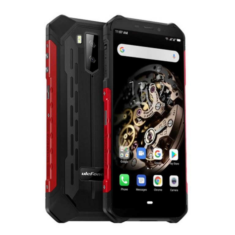 Ulefone Armor X5 iskun- ja vedenkestävä älypuhelin musta punainen