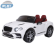 Sähköauto Bentley 2 hengelle, 2x6V, valkoinen, EVA renkailla, NORDIC PLAY Speed